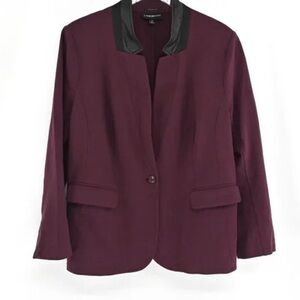 Lane Bryant burgundy blazer